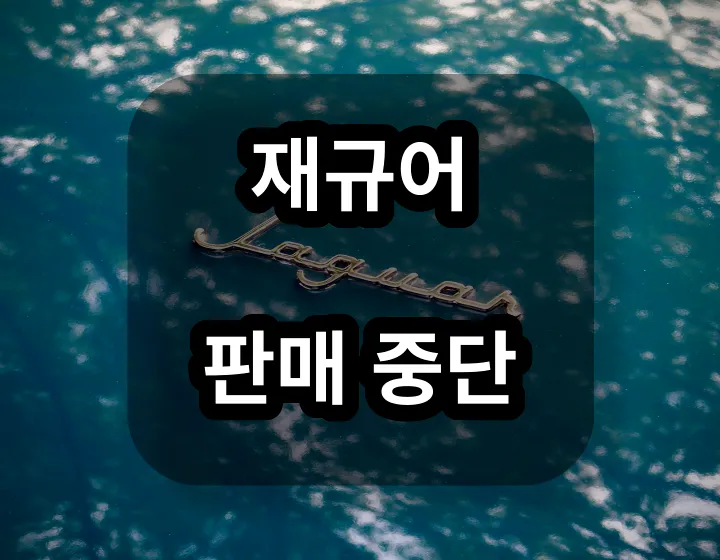 재규어 판매 중단