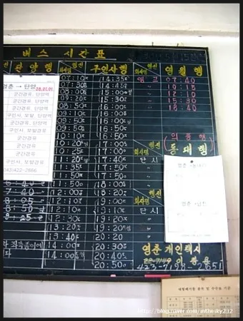 단양 시외버스터미널 시간표 예매 요금표_21