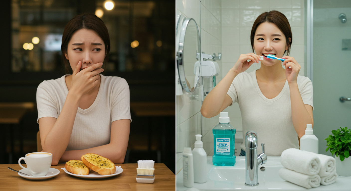 입 냄새 원인과 해결