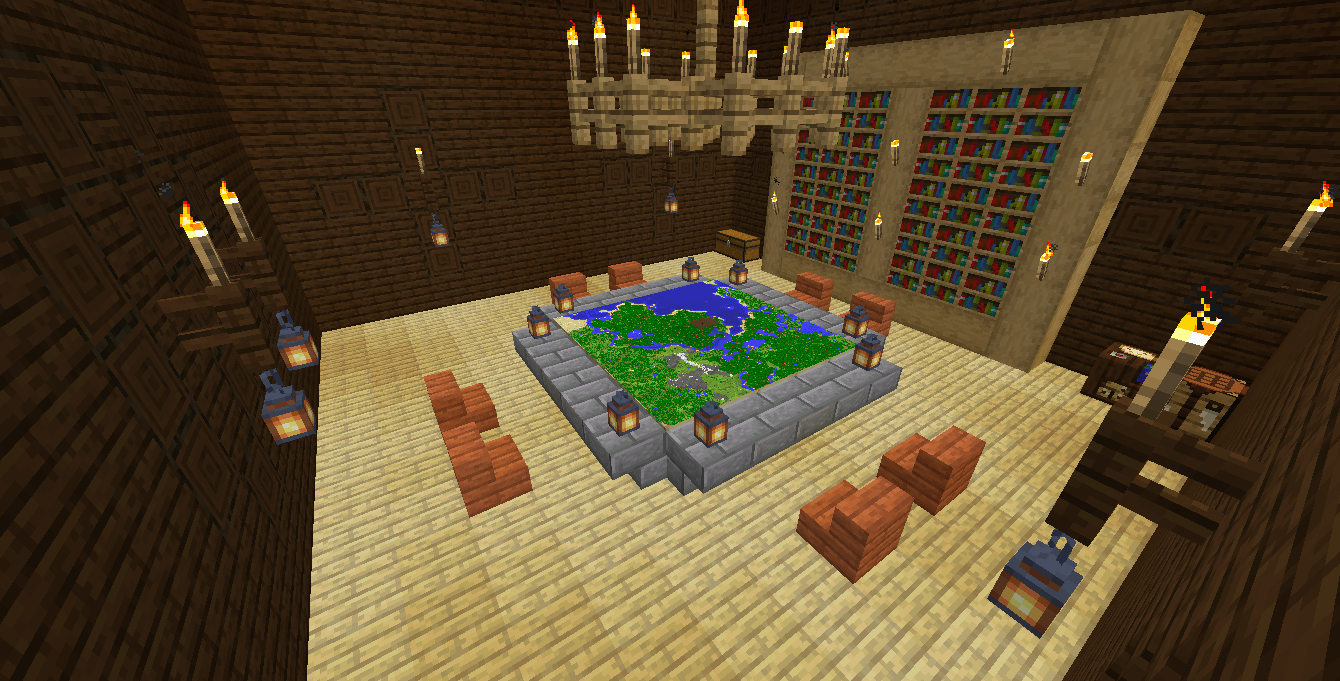 마인크래프트 지도 제작대 조합법,사용법(확장, 복제, 고정, 표시)