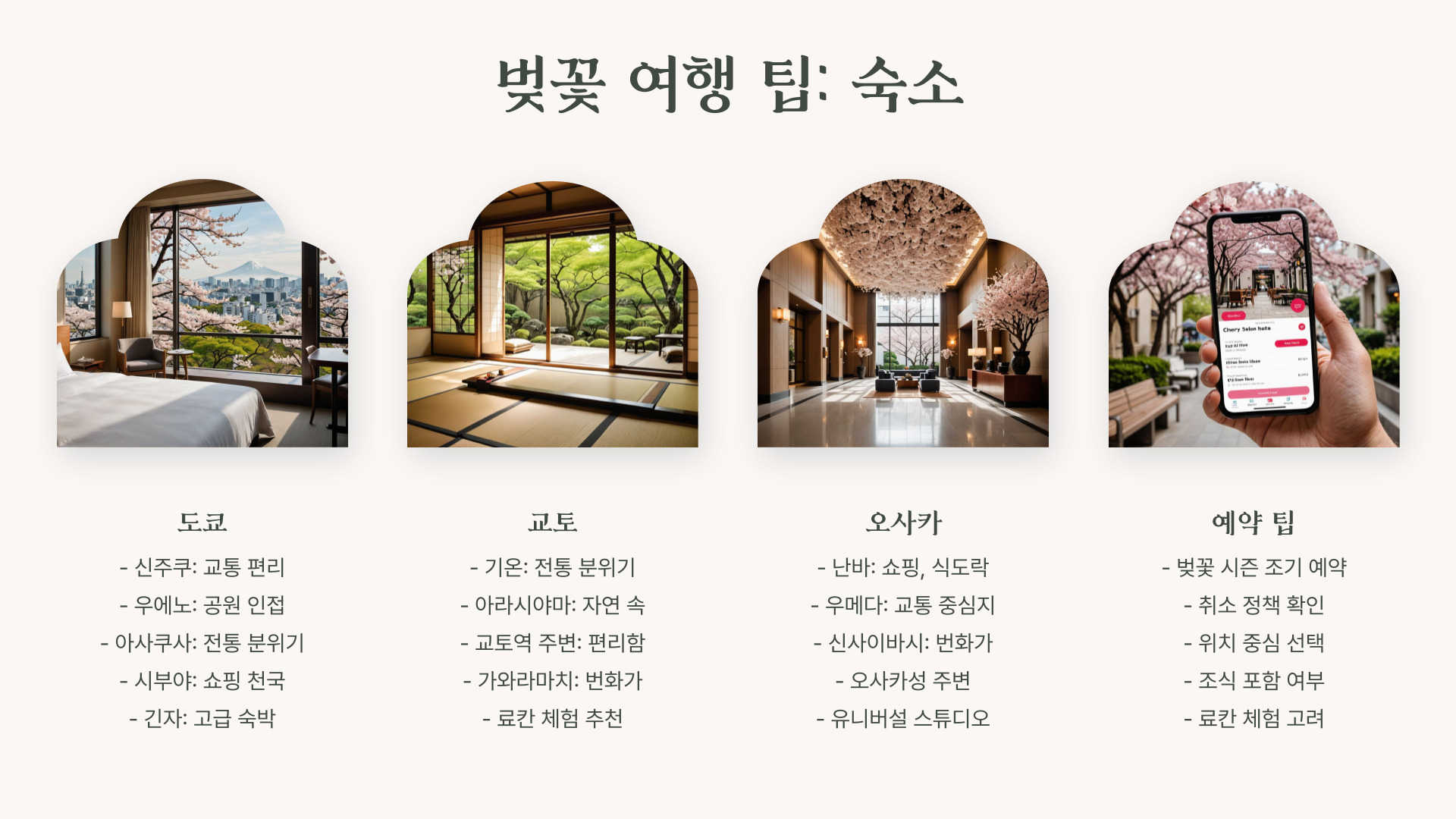 도쿄, 교토, 오사카 벚꽃 여행 일정 완벽 가이드