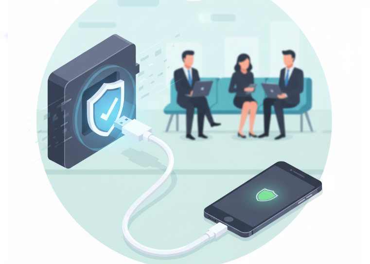 공공장소 스마트폰 충전