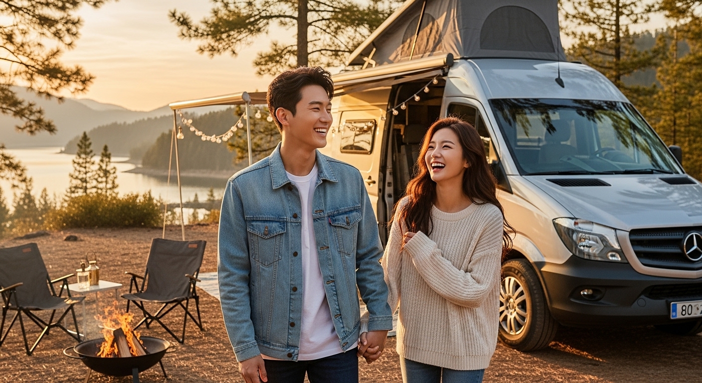캠핑카 한달 대여