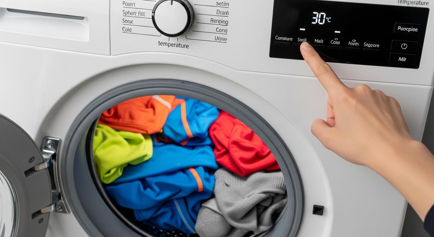 운동복 세탁 온도