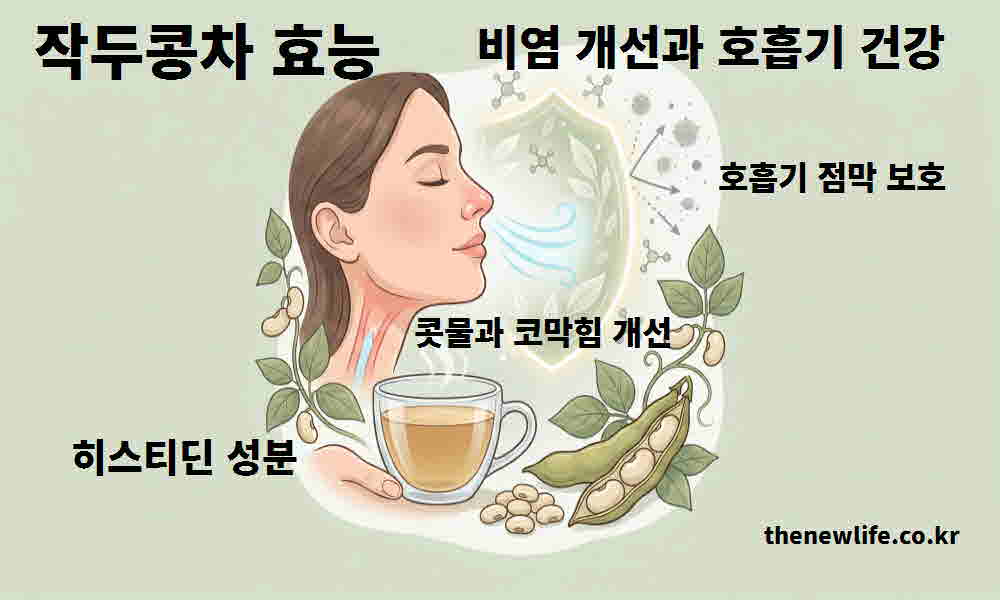 작두콩차 효능 비염 개선 호흡기 건강