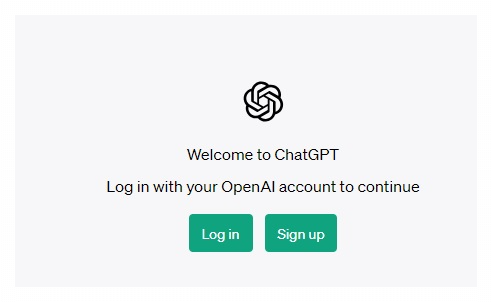 chatGpt 첫화면