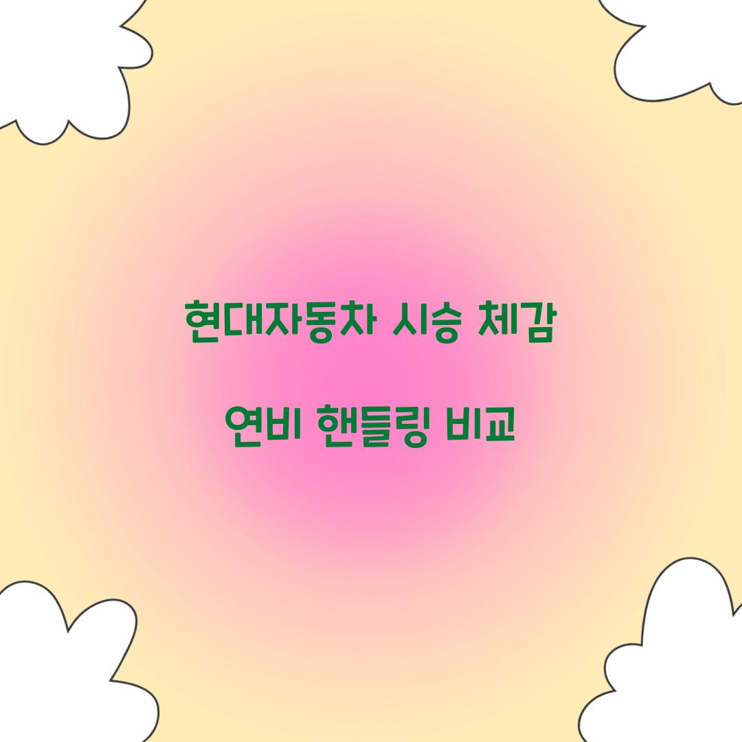 현대자동차 시승