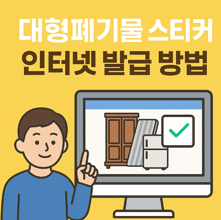 대형폐기물 스티커 인터넷 발급 방법 (수수료)