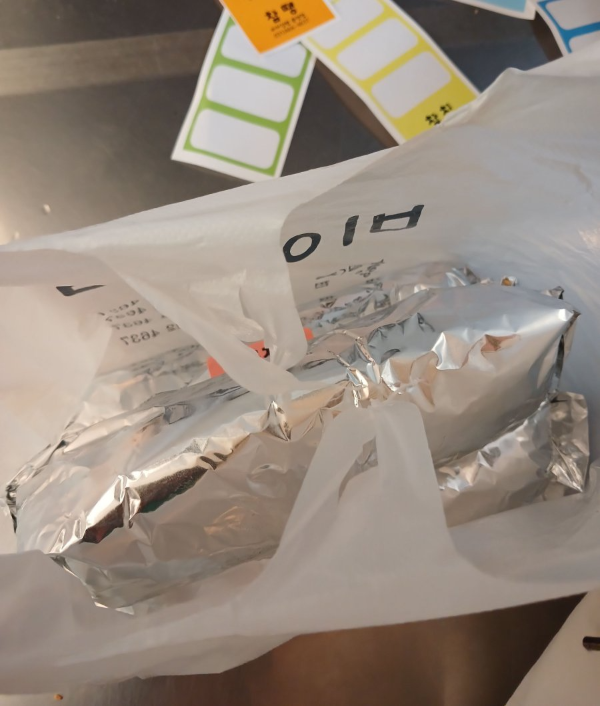 비아김밥 포장비닐