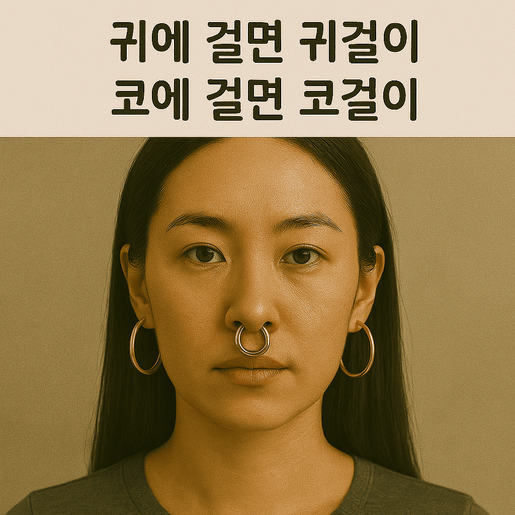 귀에 걸면 귀걸이 코에 걸면 코걸이