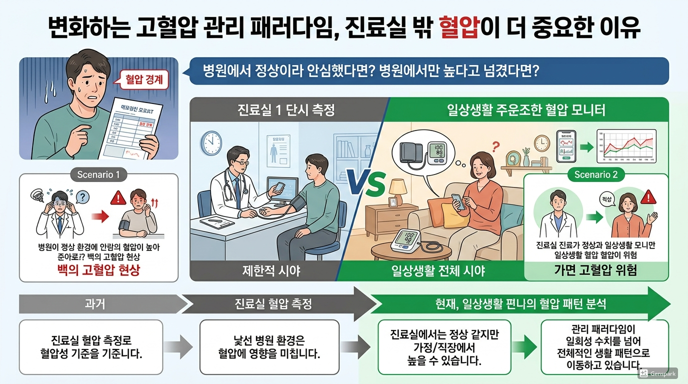 변화하는 고혈압 관리 패러다임, 진료실 밖 혈압이 더 중요한 이유