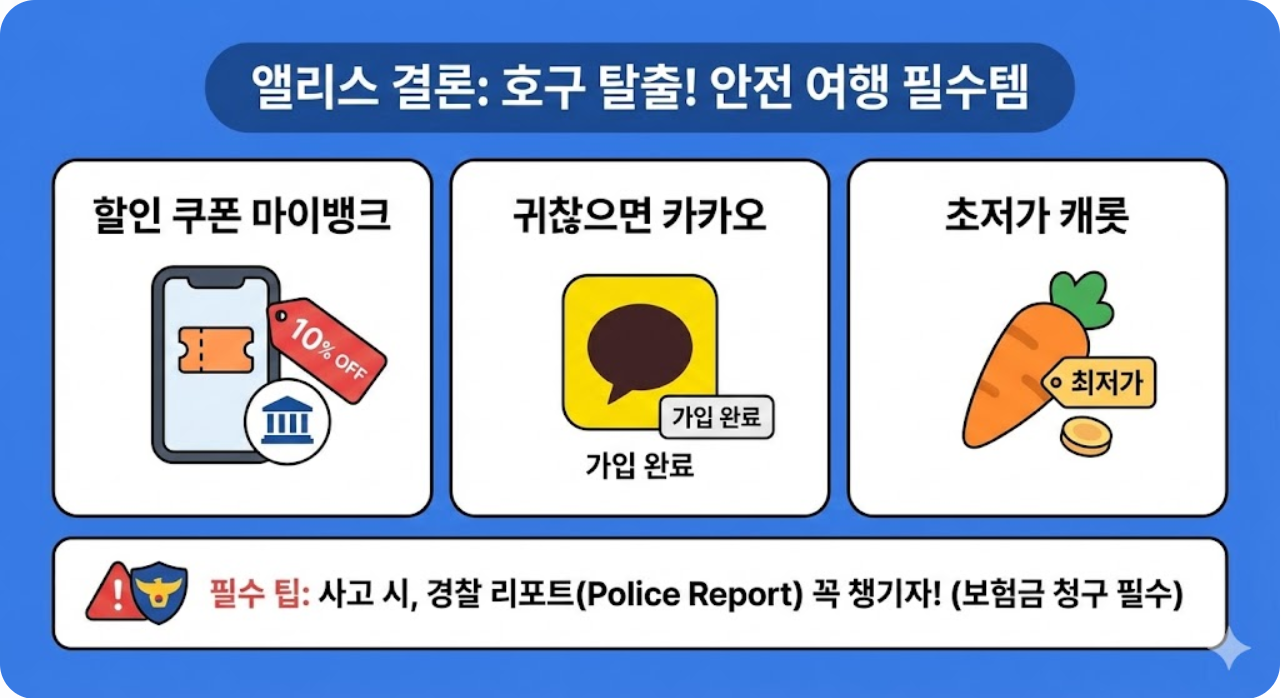 여행자보험 간단 요약 비교