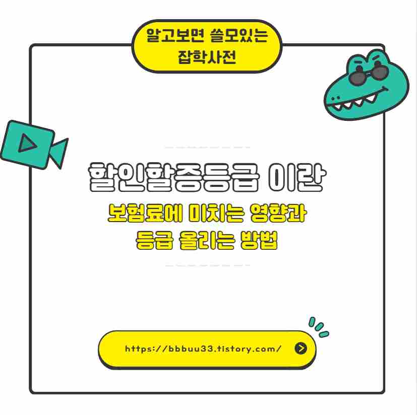 할인할증등급 이란 보험료에 미치는 영향과 등급 올리는 방법