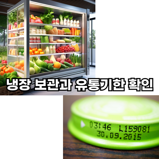 냉장보관과 유통기한 확인