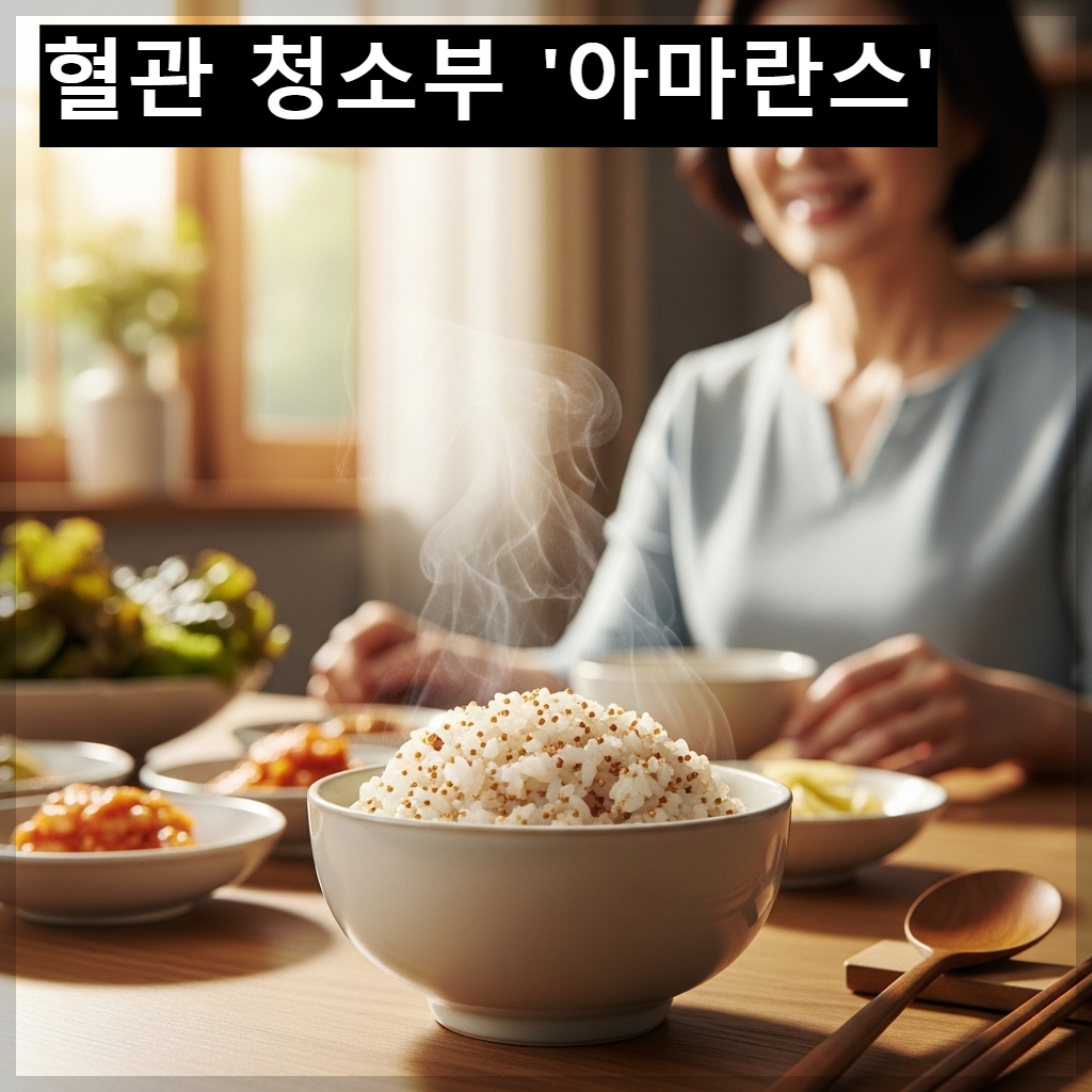 한국 밥상 위의 아마란스 잡곡밥