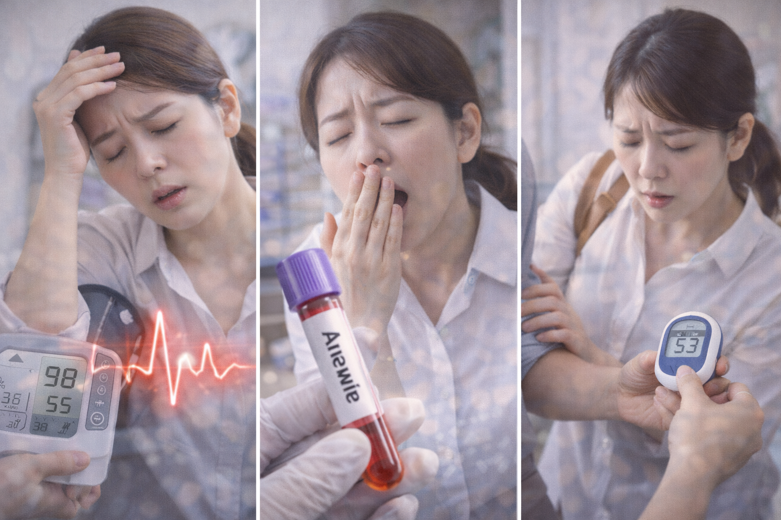 갑자기 어지럽고 눈앞이 하얘질때..저혈압,변혈,저혈당 구별법 관련 사진