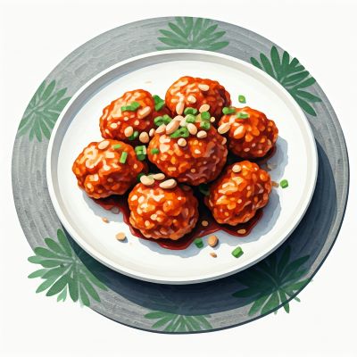 닭고기 강정 조림