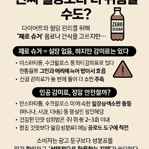 제로슈거의 함정