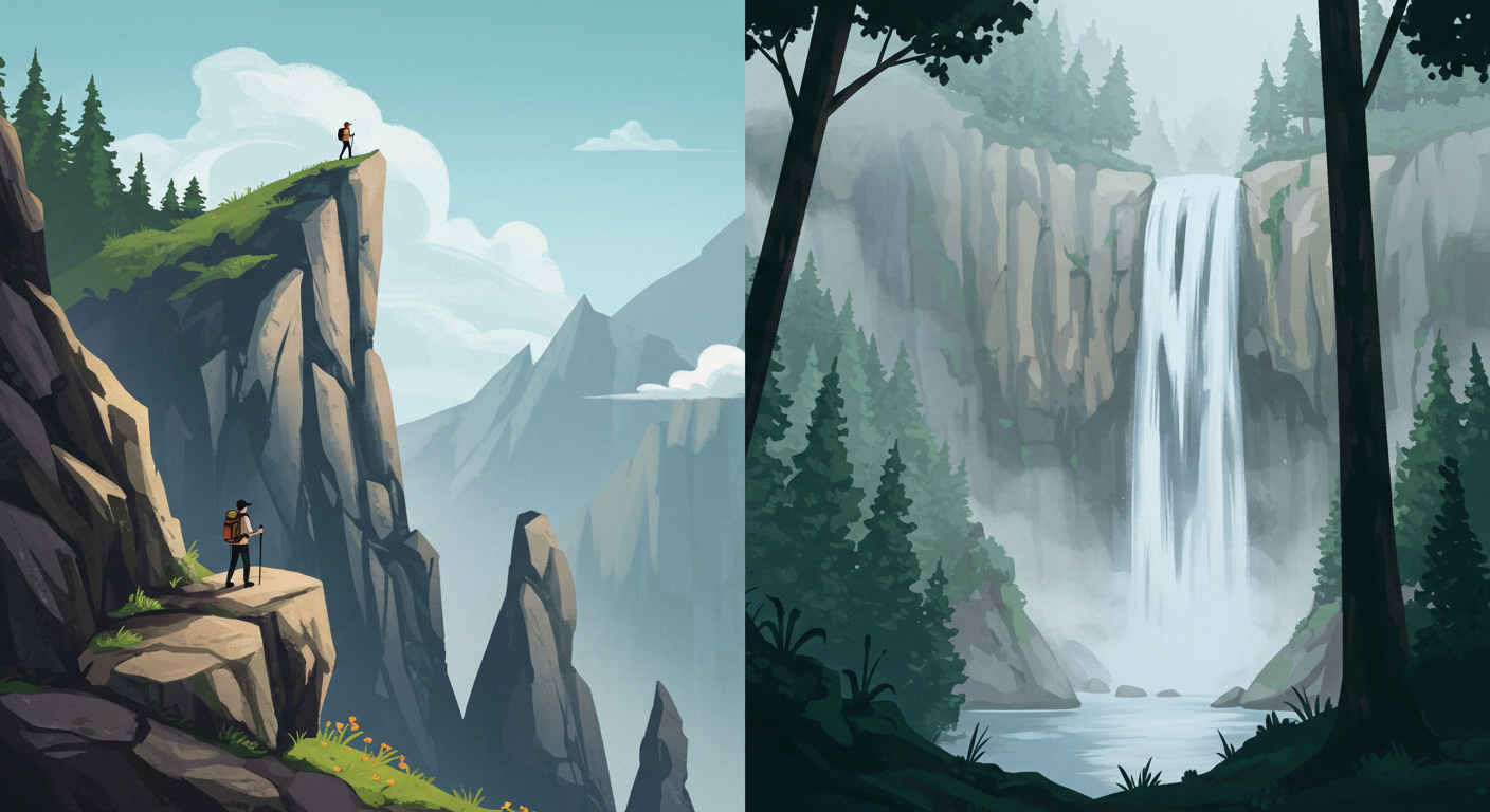 설악산 혼자 트레킹 - 울산바위와 토왕성폭포