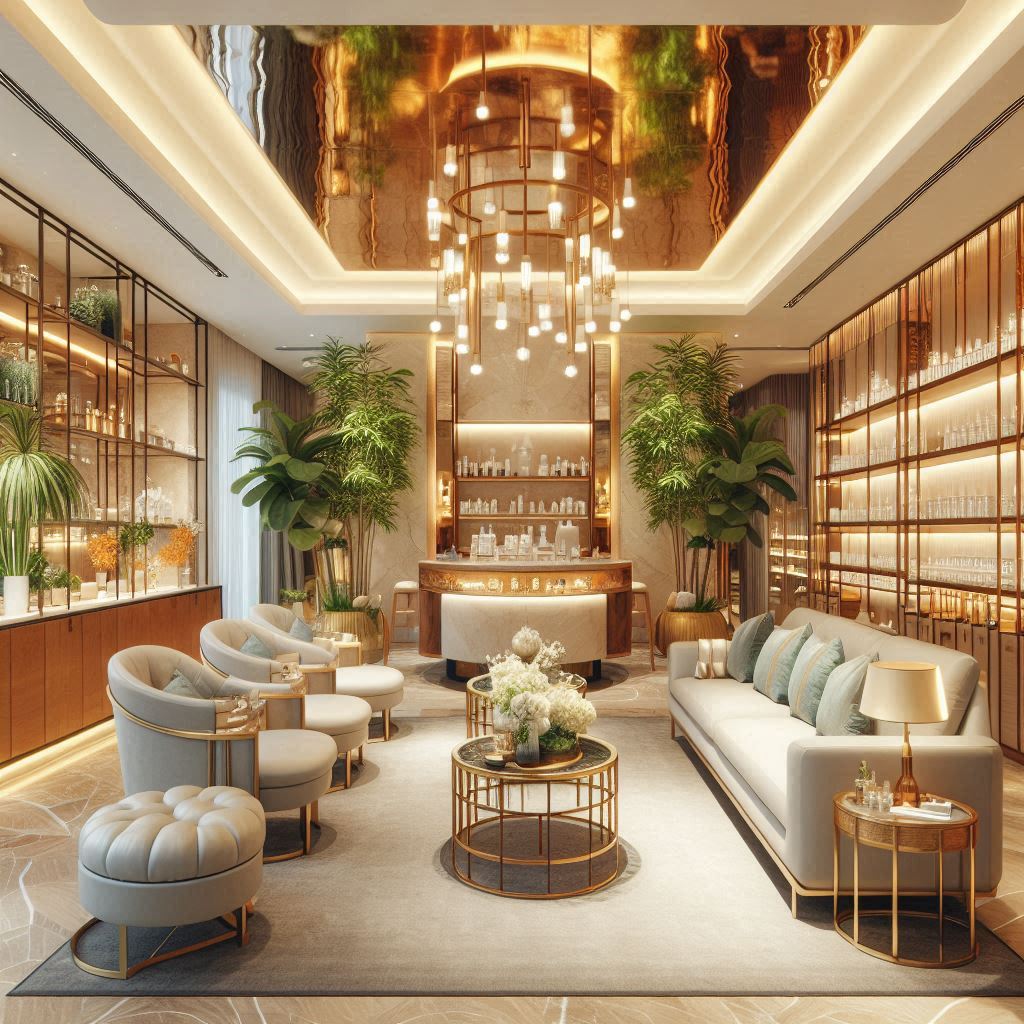 피부,체형관리 샵 배경