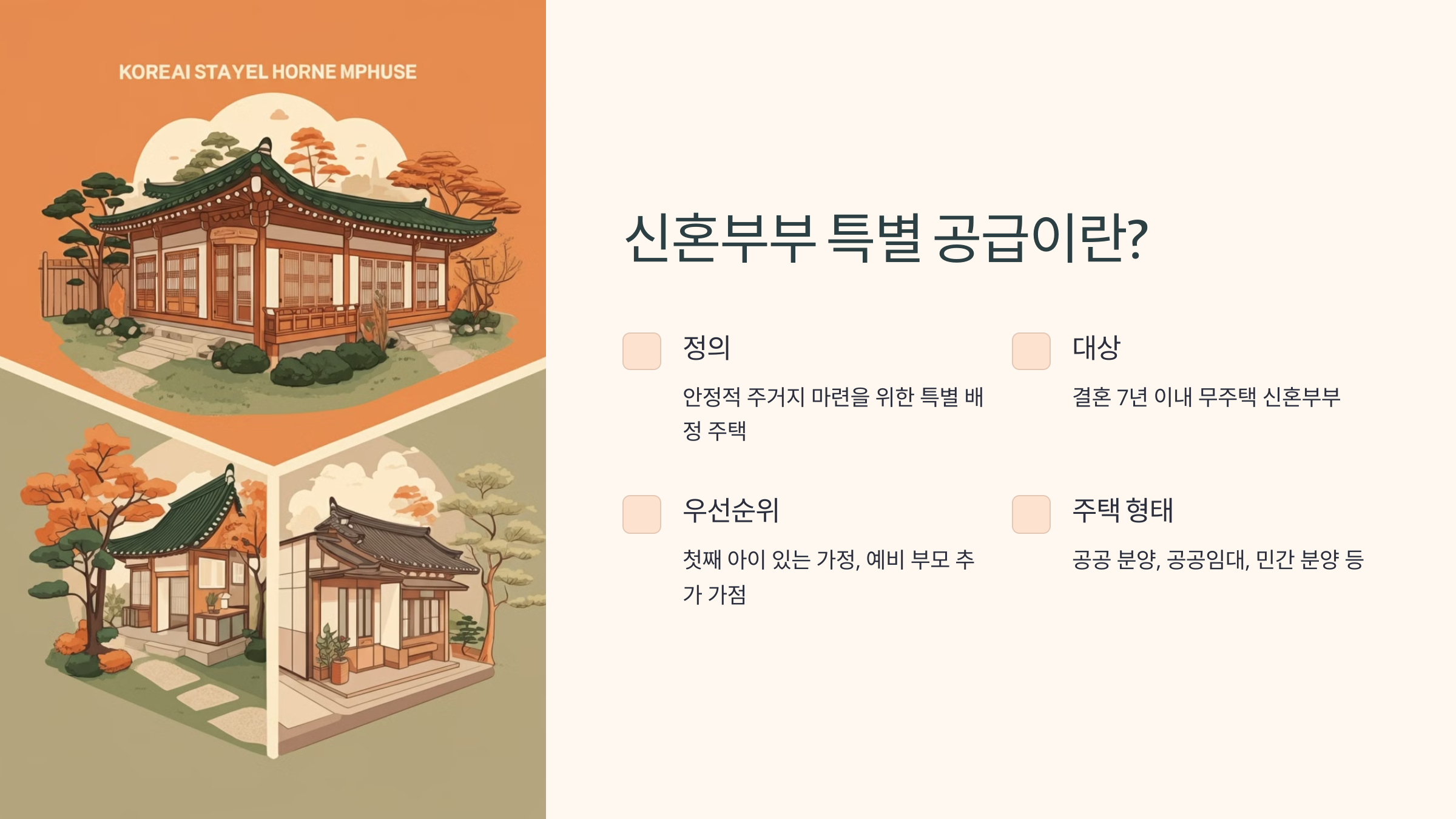 신혼부부 특별 공급이란