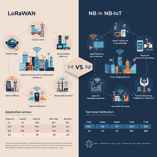 LoRaWAN과 NB-IoT의 비교와 적용 분야