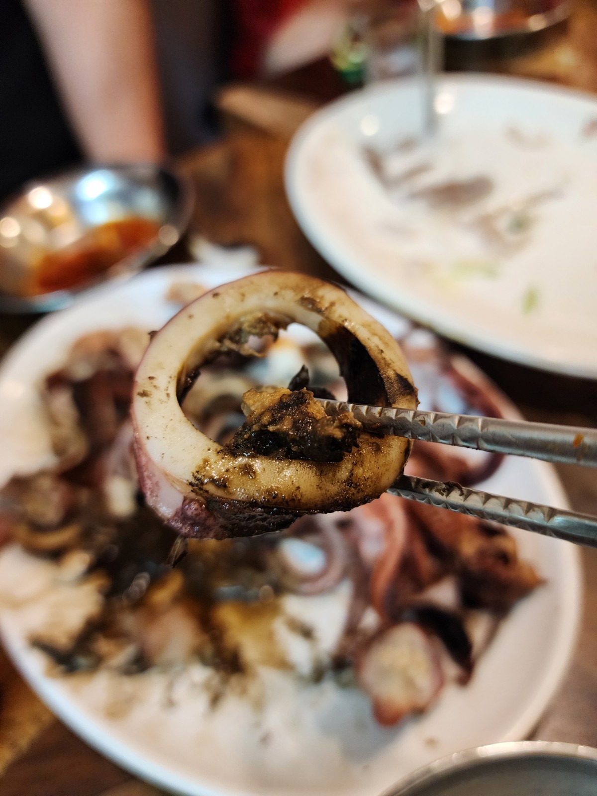 오징어 내장과 함께