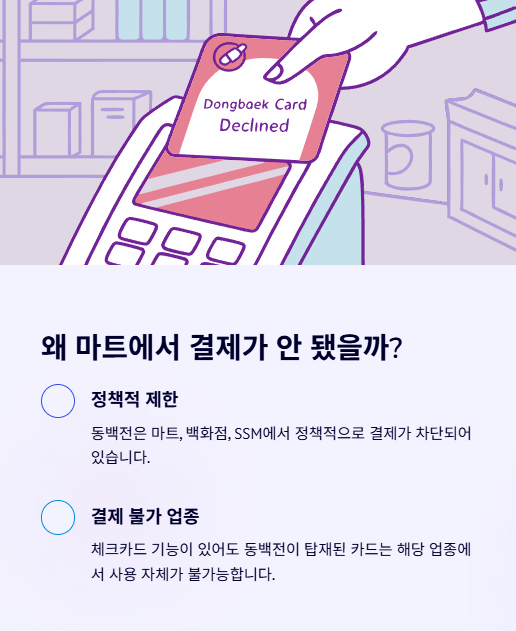 왜 마트에서 결제가 안 됐을까?