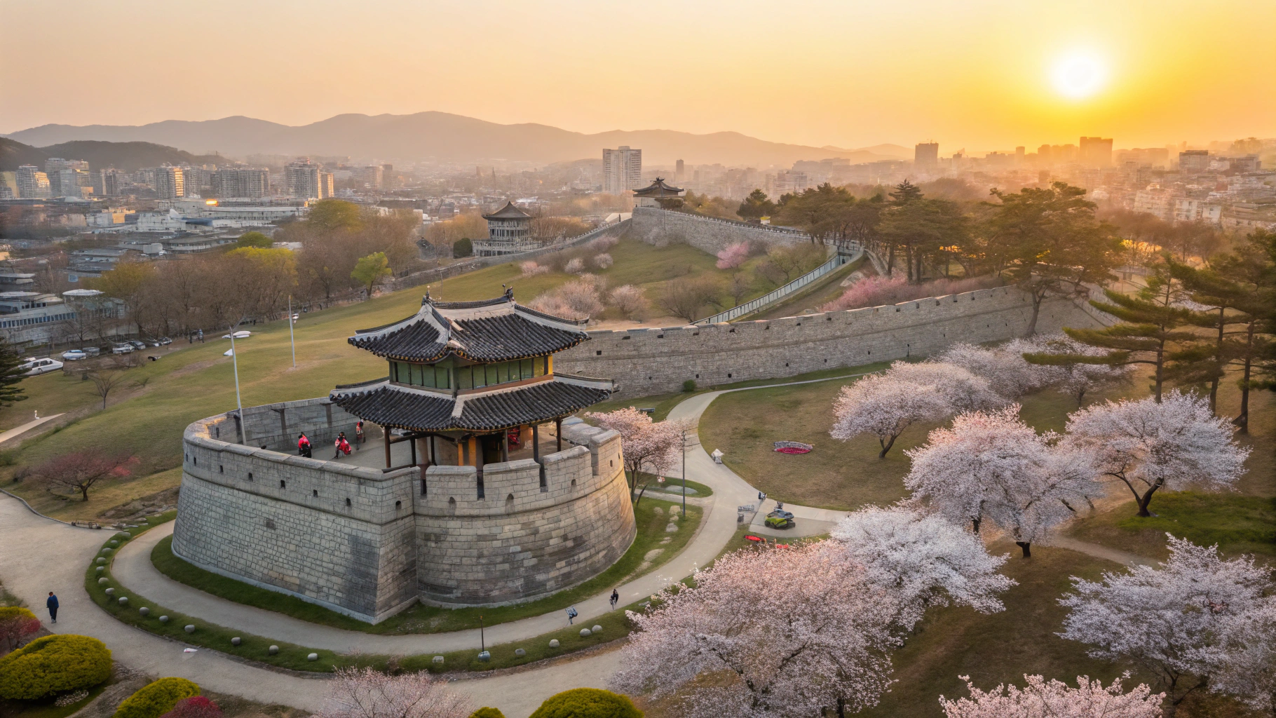 수원화성 꽃길과 역사적 의미