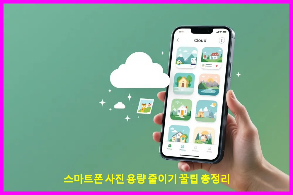 스마트폰 사진 용량 줄이기 꿀팁 총정리