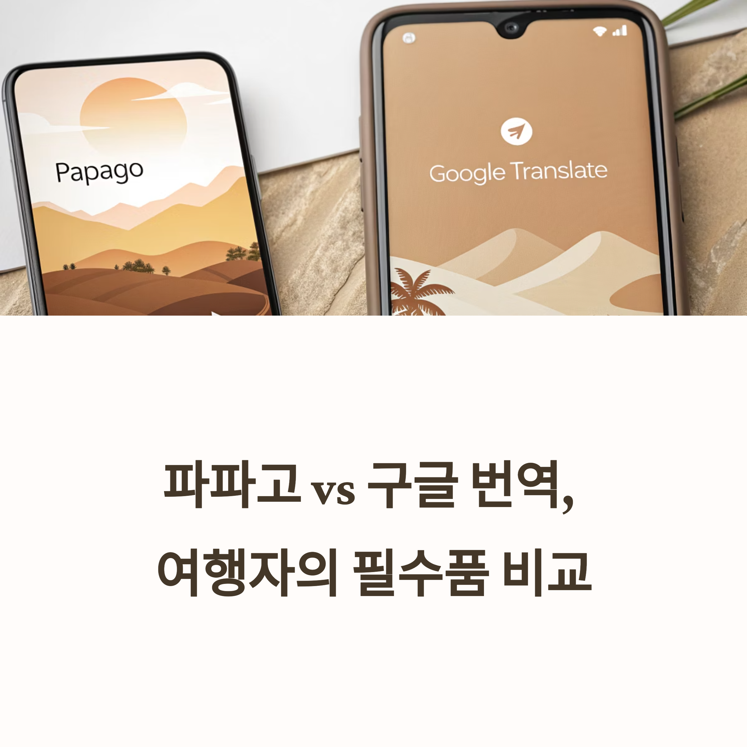 파파고 vs 구글 번역, 해외여행