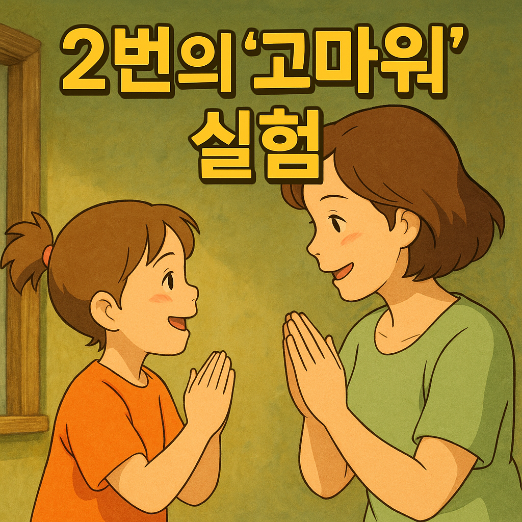 하루 두 번의 “고마워”가 만든 기적 같은 대화