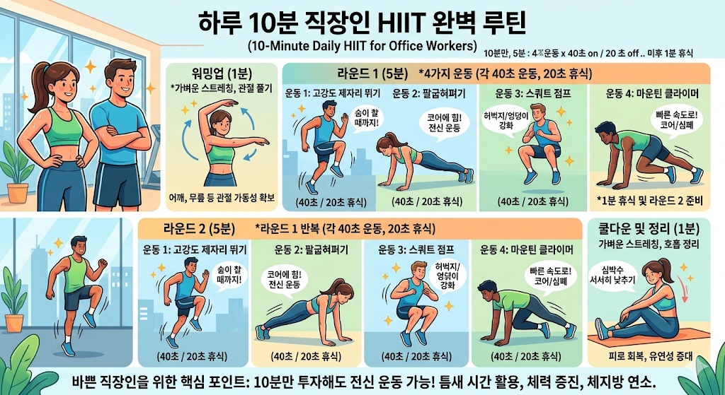 하루 10분 직장인 운동 루틴