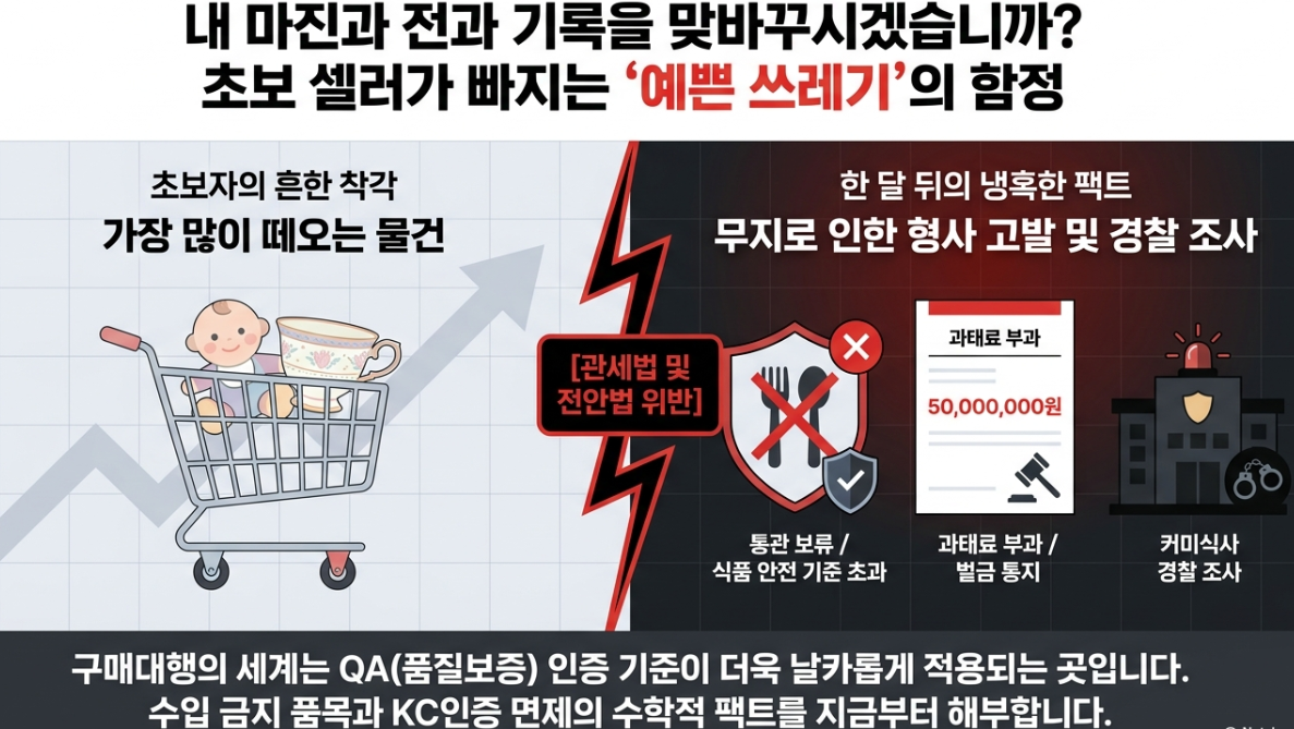 직장인 쇼핑몰 투잡 부업 해외구매대행 KC인증 전파법 전기용품 식검 어린이 제품 소싱 금지 품목 벌금 팩트 체크