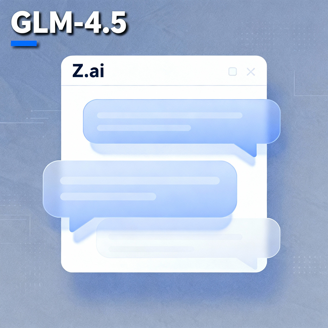 Z.ai 메인 인터페이스 - AI 채팅 화면