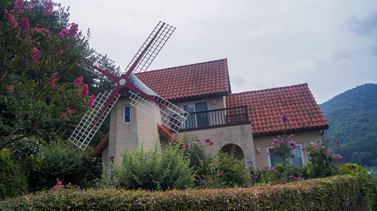 남해 독일마을 원예예술촌 풍차이야기