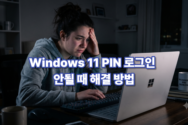 윈도우 PIN 로그인 오류 해결