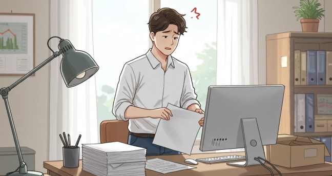 혼자 개인회생 준비하는 30대 직장인 모습