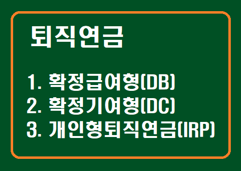 퇴직연금 종류