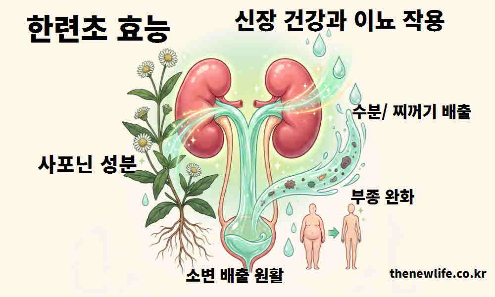 한련초 효능 신장 건강 이뇨 작용