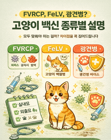 초보 집사를 위한 고양이 백신 설명서, 종합백신부터 선택 백신까지 예방접종 가이드