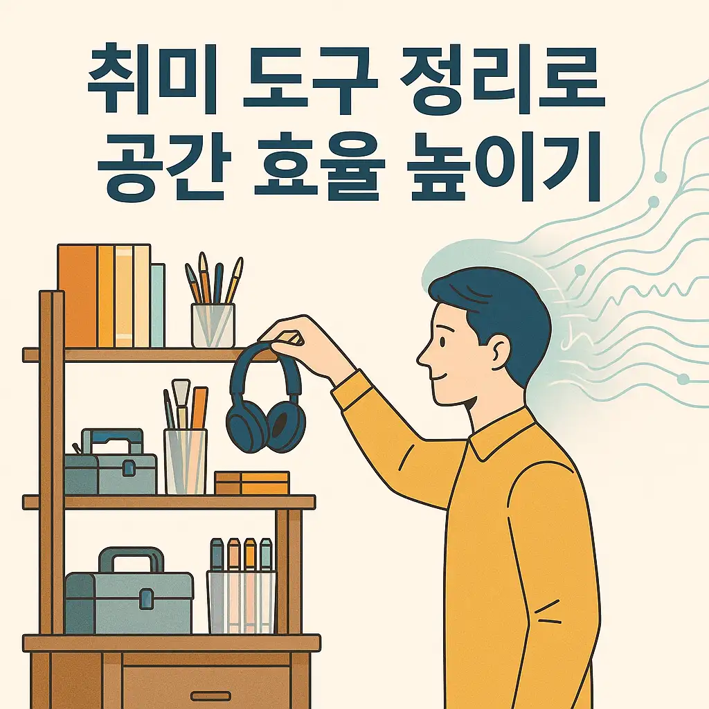 취미 도구 정리로 공간 효율 높이기