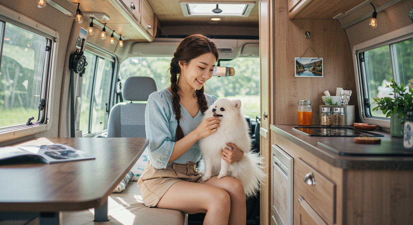 강아지 동반 캠핑카 여행