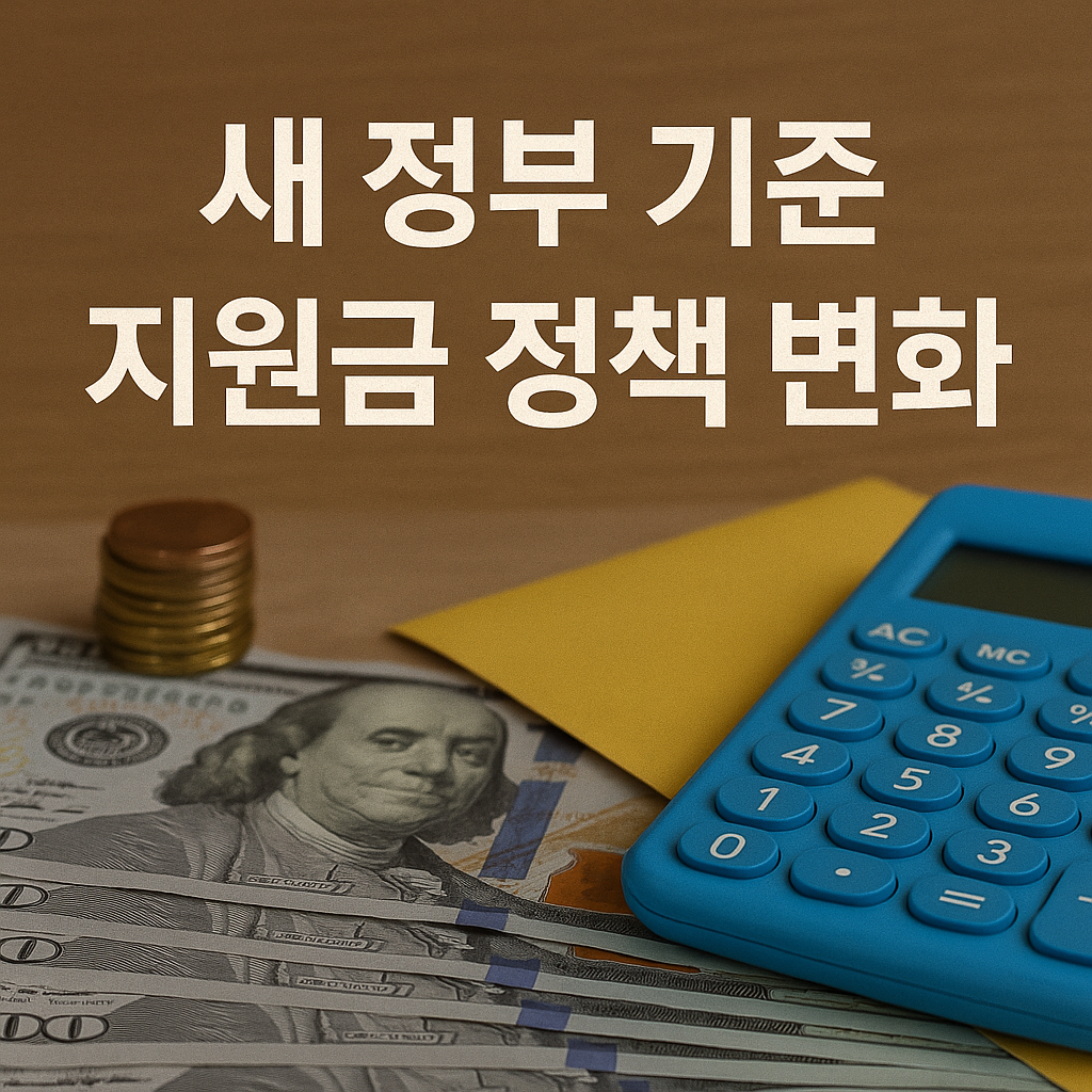 📌 이재명 정권 기준 지원금 정책 변화