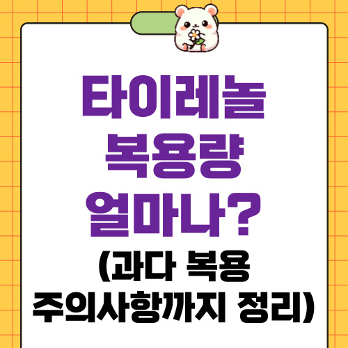 타이레놀 복용량