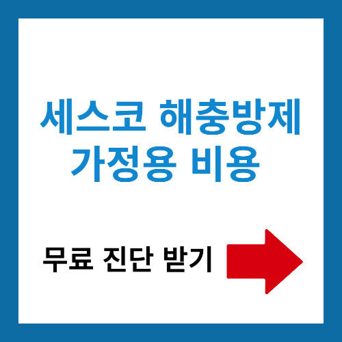 세스코 가정집 비용