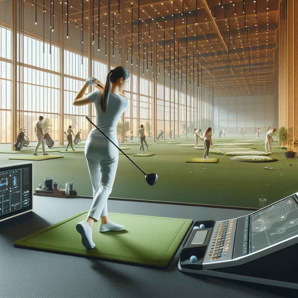 실내골프연습장 배경