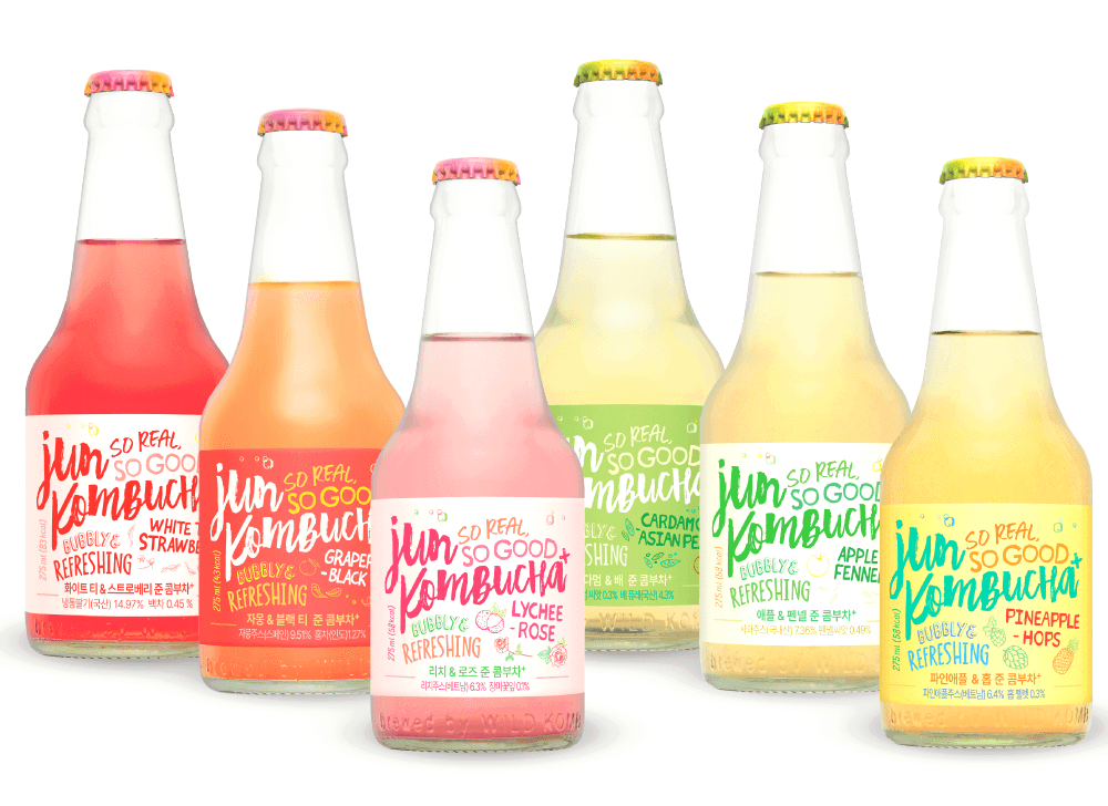 26도라인 준 콤부차 라인업