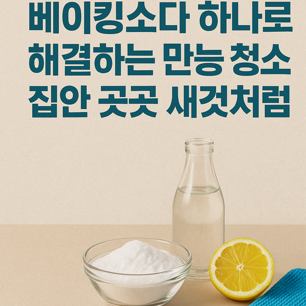 베이킹소다 하나로 해결하는 만능 청소법 집안 곳곳 새것처럼!