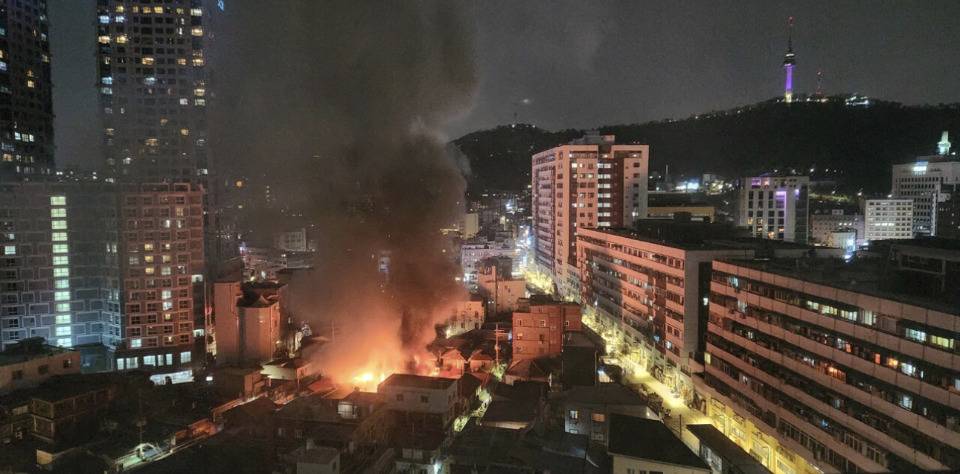 화재 발생 장소 세운상가 인근에서 시작